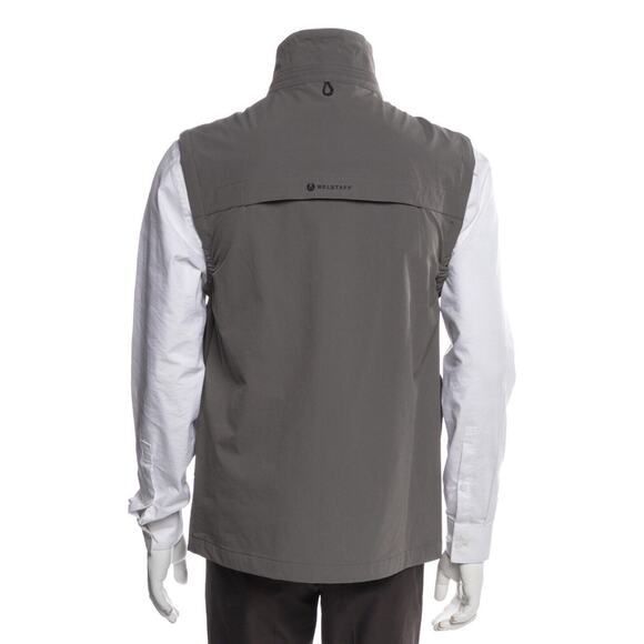 Belstaff Vest Tow Gilet Light Sz Medium Tactical Utility New Sample Granite Grey - Picture 3 of 11